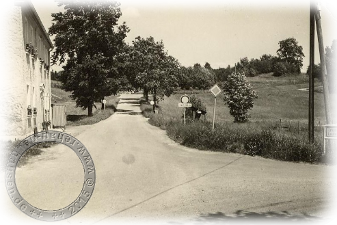 Die alte Ascher Straße 1962 zum Schlagbaum