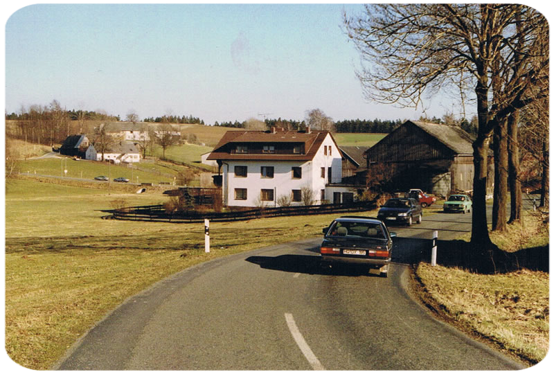 Ortseingang Neuhausen - Mein erster Westkontakt